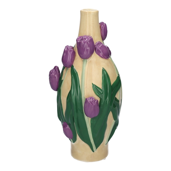 <h4>Bottle Tulips1 d3.5\\15xh30 purple\\cream</h4>