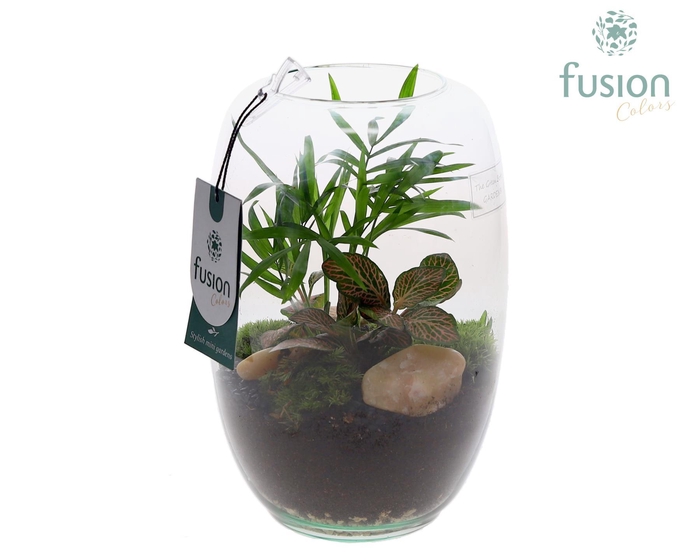 <h4>Green Bottle Isabella Small met arrangement</h4>