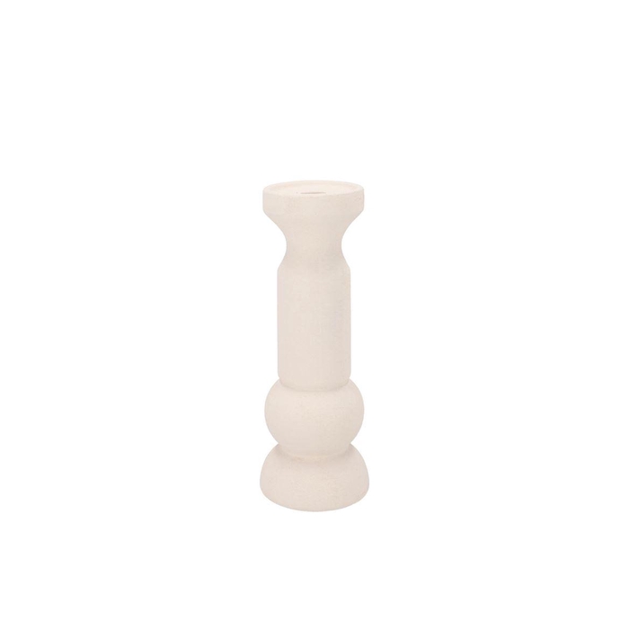 <h4>Florence White Candle Holder 11x11x29cm</h4>