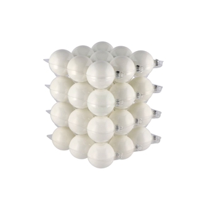Glass Ball Shiny White 57mm P/36