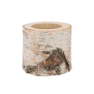 Nature Birch Pot D16-19cm X 15cm