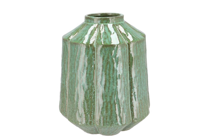Kiran Nordic Green Vase 26x26x31cm Nm