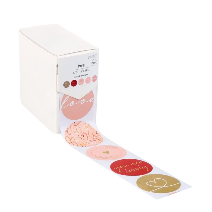 <h4>Love Sticker 40mm x500 love</h4>