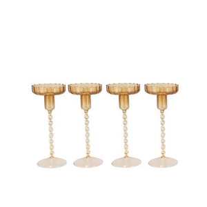 Jules Natural Brown Candle Holder Ass 9x17cm