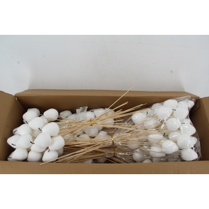 Stick Pear Flock 8cm White