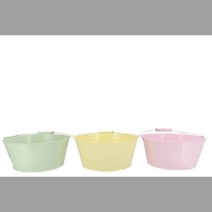 Zinc Dreamy Pastel Mix Basic Bowl Ass 34x14x30cm