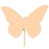 Pick butterfly Ivy wood 6x8cm+50cm stick orange