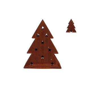 Rusty Scottish Brown Xmas Tree 36x10x47cm