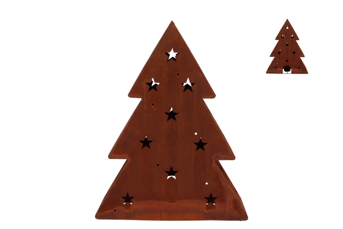 <h4>Rusty Scottish Brown Xmas Tree 36x10x47cm</h4>