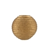 Inga Jada Gold Oval Vase Wave 23x10x22cm