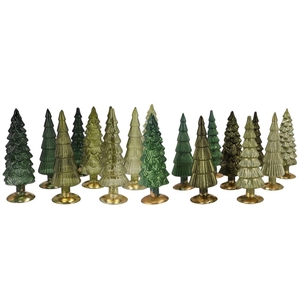 Twinkle Majestic Green Mix Glass Tree Shiny Ass 10x35cm