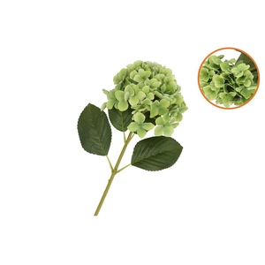 Silk Hydrangea Green 23x64cm