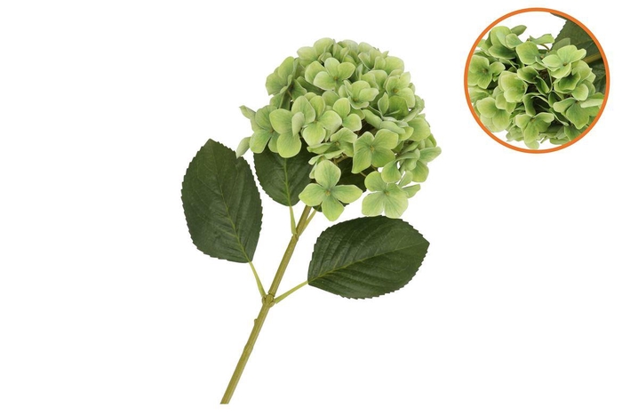 <h4>Silk Hydrangea Green 23x64cm</h4>