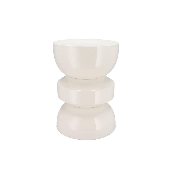 <h4>Sephora Cozy White Stool / Side Table 32x32x45cm</h4>
