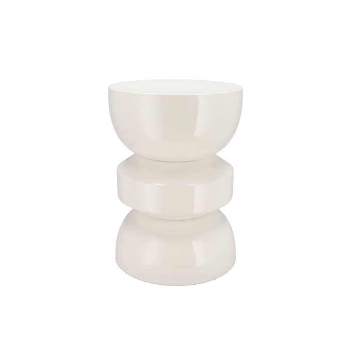 <h4>Sephora Cozy White Stool / Side Table 32x32x45cm N</h4>