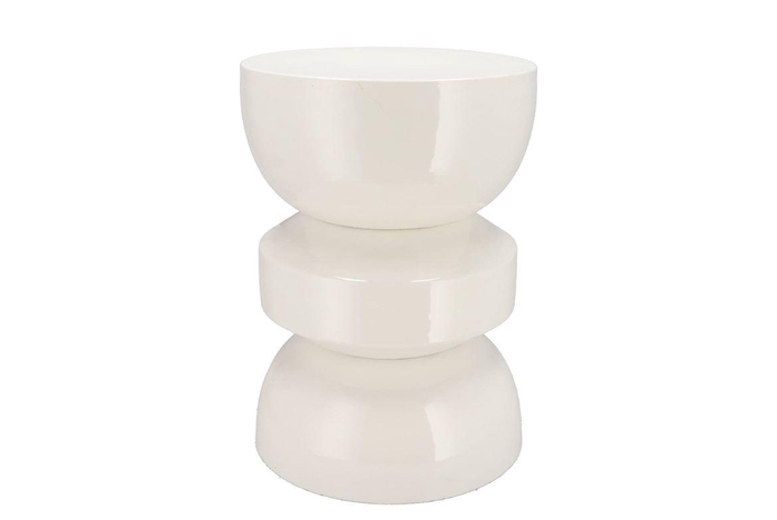 <h4>Sephora Cozy White Stool / Side Table 32x32x45cm</h4>