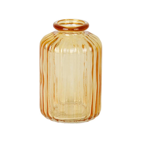 <h4>Vaas Siena glas 6.5xH10cm oranje transparant</h4>