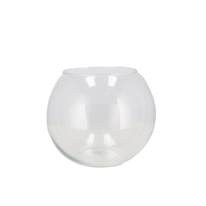 Glass Vase Ball 20x16cm