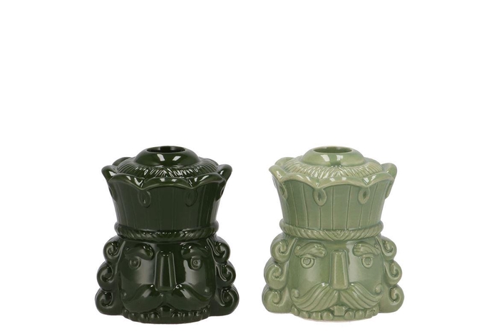 <h4>Jolie Majestic Green King Candle H Ass 9x8x11cm</h4>