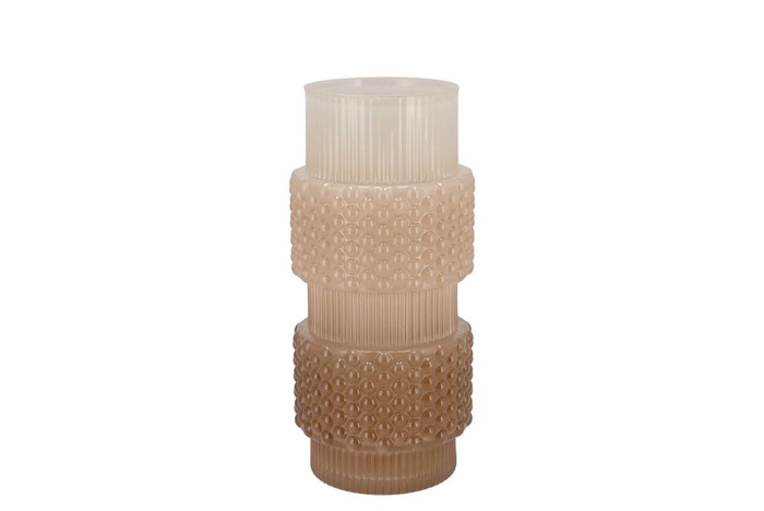 <h4>Mae Cozy Sand Vase Structure Tricolor 12x12x26cm</h4>
