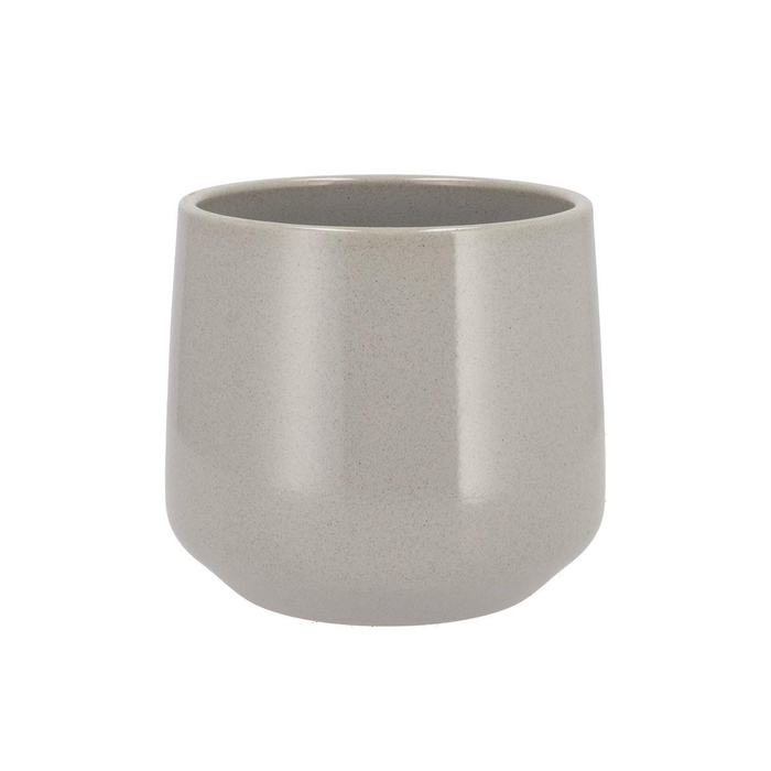 <h4>Ceramic Grey Stone Pot Berlin 18x15,5cm</h4>
