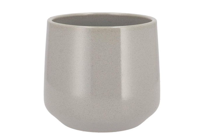 Ceramic Grey Stone Pot Berlin 18x15,5cm
