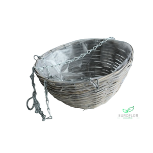 MAND ROND HANG GRIJS D29 H15