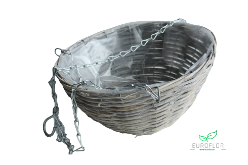 MAND ROND HANG GRIJS D29 H15