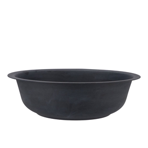 Zinc Bowl Matt Black 36x11cm