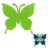 Vlinder vilt 8x8,5cm + tape groen