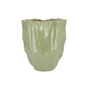 Lima Pistache Vase Oval Double 30x17x36cm