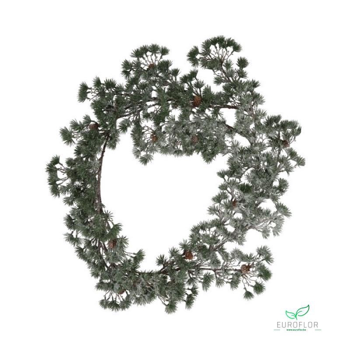 GARLAND CEDER GREEN AND WHITE 180CM