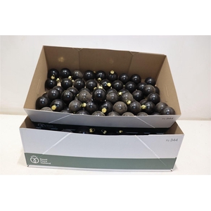Christmas Ball Glass Black 5cm