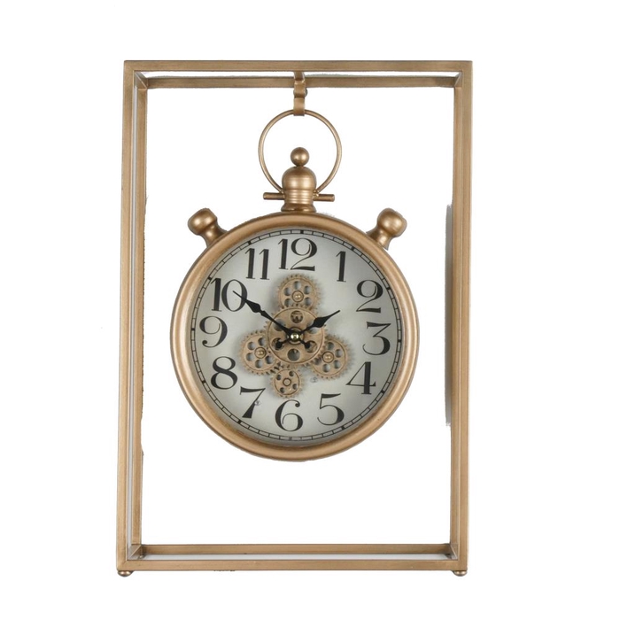 <h4>Clock Table 33x48cm Gold 99520</h4>