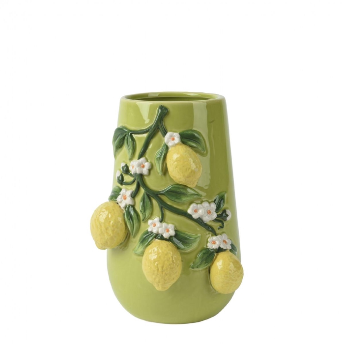 <h4>Ceramics Exclusive Vase fruits lemon d15*22cm</h4>