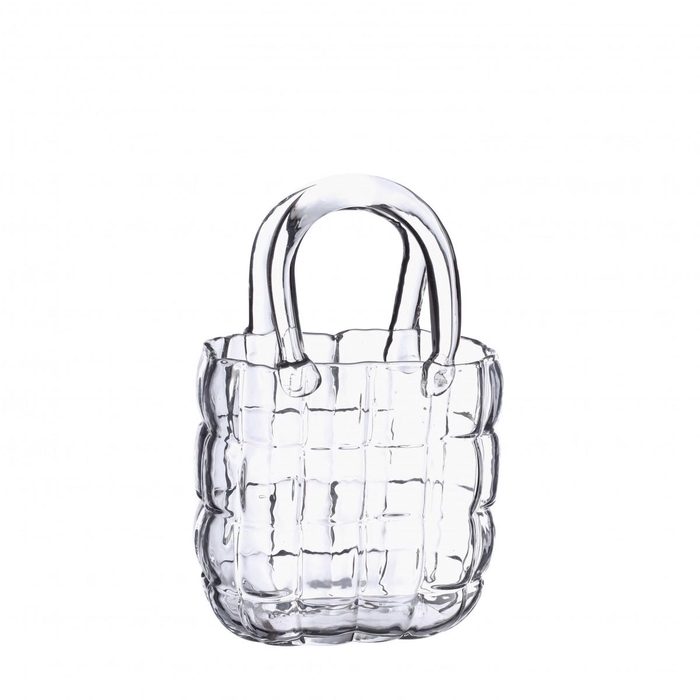 <h4>Glas Handbag vaas Marais 14*9.5*22cm</h4>