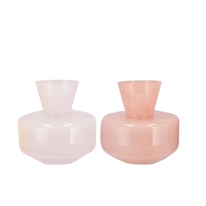 Beau Dutch Pink Mix Cone Neck Sphere Vase Ass 21x20cm