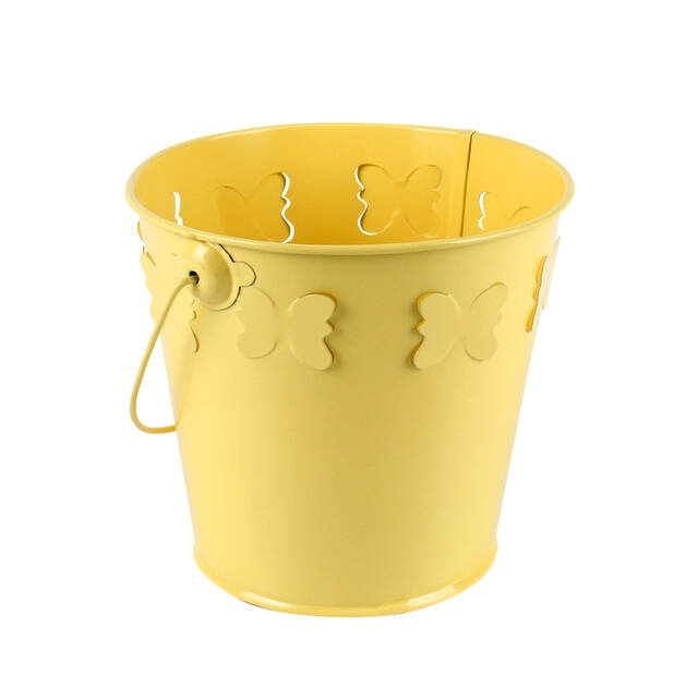 <h4>Bucket Madrid zinc 11.5xH9cm- ES10.5 yellow gloss</h4>