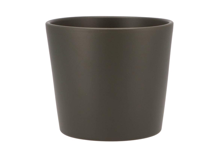 Ceramic Dark Green Pot 15x13,5cm Nm