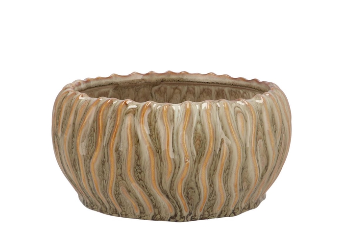 <h4>Finn Scottish Green Structure Bowl 21x21x10cm</h4>
