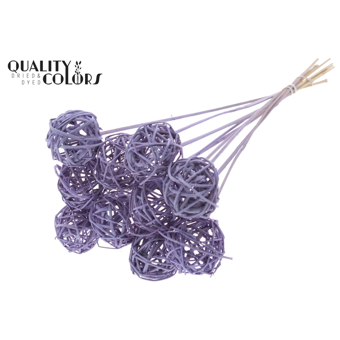 <h4>Bruce Ball 5cm on stem Frosted Milka</h4>