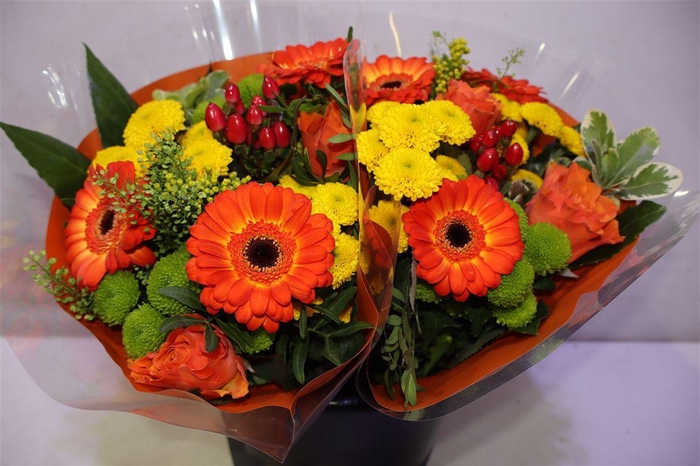 <h4>Boeket Biedermeier Geel/oranje</h4>