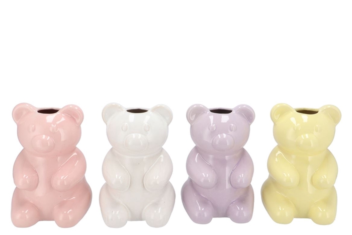 <h4>Candy Bear Pastel Mix Vase Ass 19x21x29</h4>