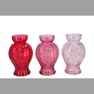 Bowy Jolly Pink Mix Vase Ass 15x14x23cm Nm
