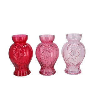 Bowy Jolly Pink Mix Vase Ass 15x14x23cm