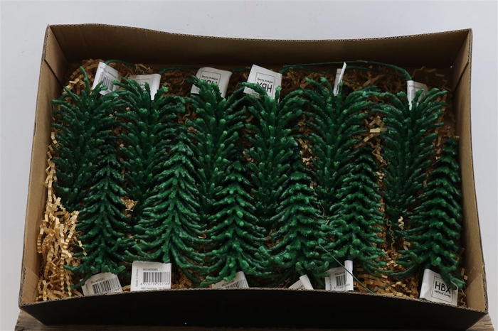 Deco Tree Picea Wax W9h17 Green