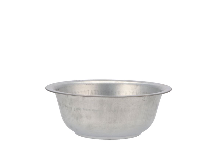 Zinc Bowl Natural 24x9cm