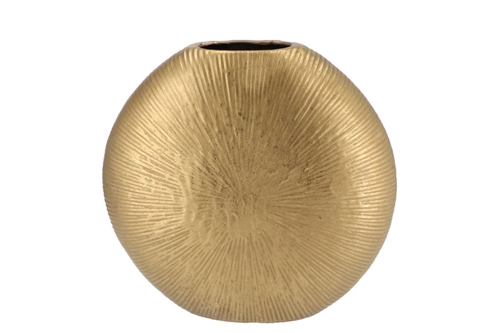 Jada Gold Oval Vase 31x9cm