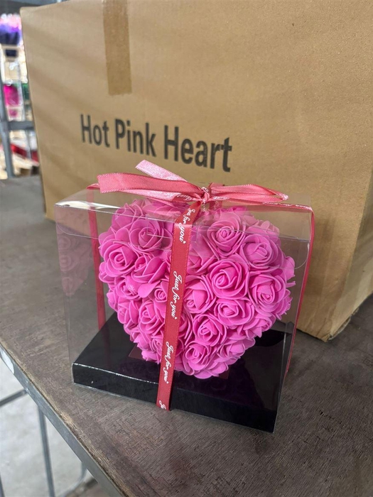 <h4>Deco Heart Hotpink 15cm</h4>
