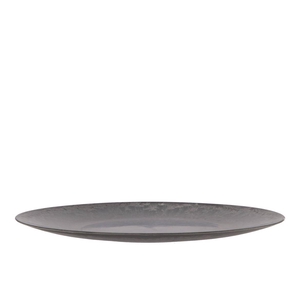 Melamine Grey Plate Round 40x40x2cm